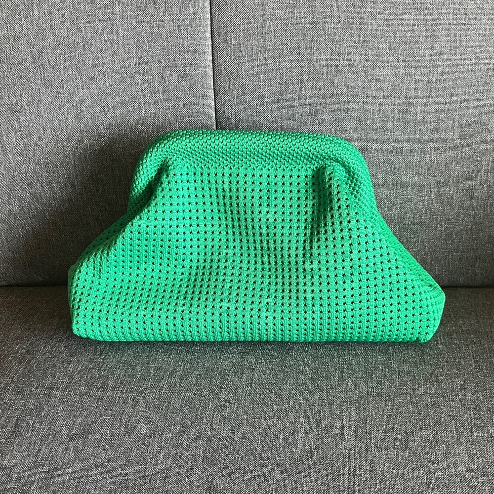 Chic Green Dumpling Clutch